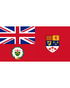 Flag: Lieutenant-Governor of Ontario  1959–1965 |  landscape flag | 2.16m² | 23sqft | 100x200cm | 40x80inch 