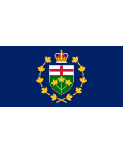Flag: Lieutenant-Governor of Ontario |  landscape flag | 2.16m² | 23sqft | 100x200cm | 40x80inch 