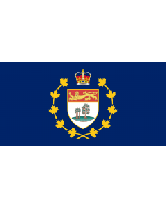 Flag: Lieutenant-Governor of Prince Edward Island |  landscape flag | 1.35m² | 14.5sqft | 80x160cm | 30x60inch 