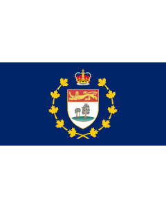 Flag: Lieutenant-Governor of Prince Edward Island |  landscape flag | 1.35m² | 14.5sqft | 80x160cm | 30x60inch 