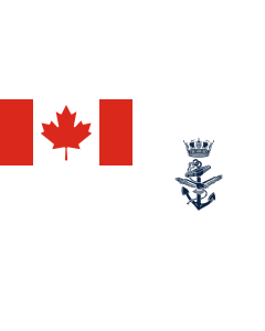 Bandera de  Naval Jack of Canada |  bandera horizontal | 0.7m² | 60x120cm 