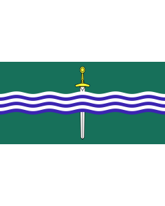 Flag: Peterborough, Ontario | Peterborough, Ontario, Canada |  landscape flag | 0.06m² | 0.65sqft | 17x34cm | 7x14inch 