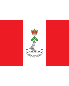 Flag: Royal Military College of Canada RMC; which was used to help create the current Canadian |  landscape flag | 1.35m² | 14.5sqft | 90x150cm | 3x5ft 