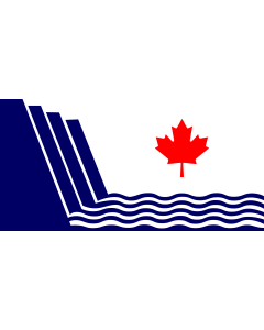 Flag: En Scarborough, Ontario, drawn in |  landscape flag | 2.16m² | 23sqft | 100x200cm | 40x80inch 