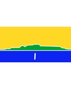 Flag: An approximation of the flag of the City of Thunder Bay |  landscape flag | 0.06m² | 0.65sqft | 17x34cm | 7x14inch 