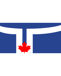 Flag: Toronto, Ontario |  landscape flag | 0.06m² | 0.65sqft | 17x34cm | 7x14inch 