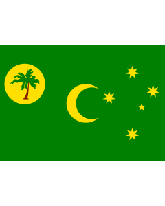 Flag: Cocos (Keeling) Islands |  landscape flag | 0.7m² | 7.5sqft | 70x100cm | 2x3ft 