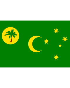 Flag: Cocos (Keeling) Islands |  landscape flag | 2.16m² | 23sqft | 120x180cm | 4x6ft 