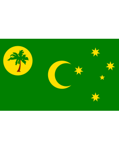 Flag: Cocos (Keeling) Islands |  landscape flag | 6.7m² | 72sqft | 200x335cm | 6x11ft 