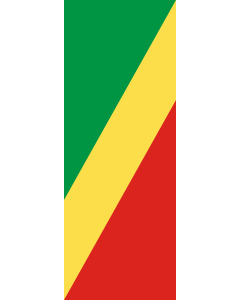 Vertical Hanging Beam Flag: Congo |  portrait flag | 6m² | 64sqft | 400x150cm | 13x5ft 