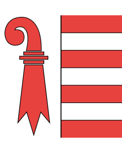 Flag: Republic and Canton of the Jura |  0.06m² | 0.65sqft | 25x25cm | 10x10inch 