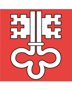 Flag: Nidwalden |  0.06m² | 0.65sqft | 25x25cm | 10x10inch 