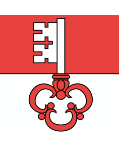 Flag: Obwalden |  0.06m² | 0.65sqft | 25x25cm | 10x10inch 