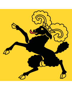 Flag: Schaffhausen |  0.06m² | 0.65sqft | 25x25cm | 10x10inch 