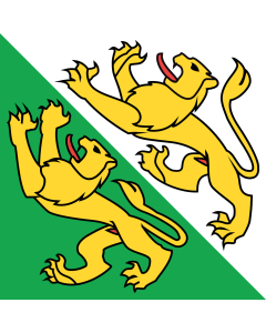 Flag: Thurgau |  0.06m² | 0.65sqft | 25x25cm | 10x10inch 
