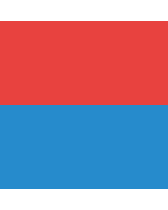 Flag: Canton Ticino or Ticino |  0.06m² | 0.65sqft | 25x25cm | 10x10inch 