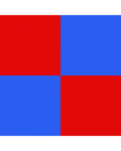 Flag: Swiss municipality of Corserey |  2.16m² | 23sqft | 150x150cm | 60x60inch 