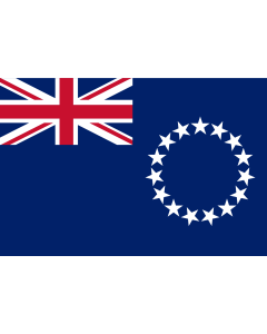 Flag: Cook Islands |  landscape flag | 0.06m² | 0.65sqft | 20x30cm | 8x12in 