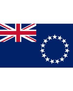 Table-Flag / Desk-Flag: Cook Islands 15x25cm