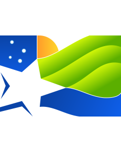 Drapeau: Coquimbo Region, Chile | IV Región de Coquimbo, Chile |  drapeau paysage | 2.16m² | 120x180cm 