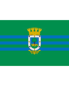 Flag: La Florida, Chile |  landscape flag | 1.35m² | 14.5sqft | 90x150cm | 3x5ft 