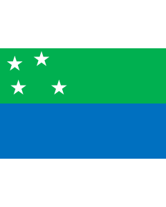 Flag: Los Lagos Region, Chile since 2013 |  landscape flag | 1.35m² | 14.5sqft | 90x150cm | 3x5ft 