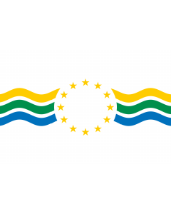 Flag: Los Ríos Region, Chile |  landscape flag | 1.35m² | 14.5sqft | 90x150cm | 3x5ft 