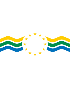 Flag: Los Ríos Region, Chile |  landscape flag | 1.35m² | 14.5sqft | 90x150cm | 3x5ft 