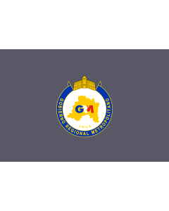 Flag: Santiago Metropolitan Region, Chile |  landscape flag | 1.35m² | 14.5sqft | 90x150cm | 3x5ft 