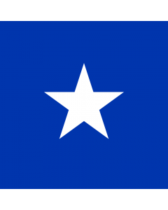 Flag: Naval Jack of Chile |  1.35m² | 14.5sqft | 120x120cm | 45x45inch 