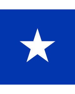 Drapeau: Naval Jack of Chile |  2.16m² | 150x150cm 