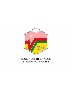 Flag: O Higgins Region, Chile |  landscape flag | 1.35m² | 14.5sqft | 90x150cm | 3x5ft 