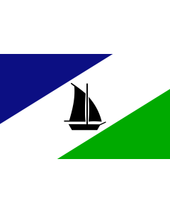 Drapeau: Puerto Montt, Chile |  drapeau paysage | 2.16m² | 120x180cm 