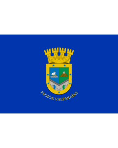 Flag: Valparaíso Region in Chile |  landscape flag | 1.35m² | 14.5sqft | 90x150cm | 3x5ft 