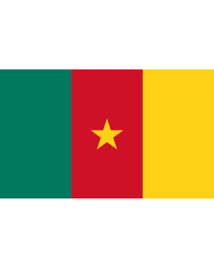 Flag: Cameroon |  landscape flag | 1.35m² | 14.5sqft | 90x150cm | 3x5ft 