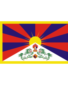 Flag: Tibet |  landscape flag | 0.06m² | 0.65sqft | 20x30cm | 8x12in 