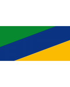 Flag: Íquira  Huila | Municipio de Íquira  Huila |  landscape flag | 2.16m² | 23sqft | 100x200cm | 40x80inch 