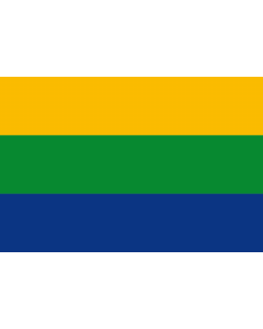 Flag: Town of Anzoátegui, Tolima Department in Colombia |  landscape flag | 1.35m² | 14.5sqft | 90x150cm | 3x5ft 