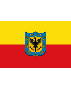 Flag: Bogotá D.C  Cundinamarca | Ciudad de Bogotá  Colombia |  landscape flag | 0.06m² | 0.65sqft | 20x30cm | 8x12in 