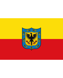 Flag: Bogotá D.C  Cundinamarca | Ciudad de Bogotá  Colombia |  landscape flag | 0.06m² | 0.65sqft | 20x30cm | 8x12in 