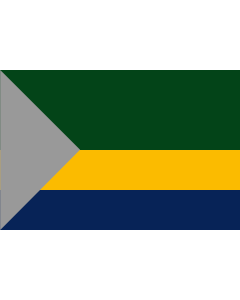 Flagge: XL Medio San Juan  Chocó | Municipio de Medio San Juan  Chocó  |  Querformat Fahne | 2.16m² | 120x180cm 