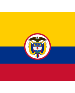 Flag: That is used by the Army of Colombia |  1.35m² | 14.5sqft | 110x120cm | 45x50inch 