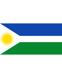 Flagge: XL Miraflores  Guaviare | Municipio de Miraflores  Guavaire  |  Querformat Fahne | 2.16m² | 100x200cm 