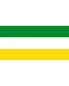 Flag: Municipal flag of Mistrato, Risaralda |  landscape flag | 2.16m² | 23sqft | 100x200cm | 40x80inch 