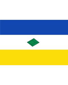 Bandera de  Municipio de Muzo en Boyacá Colombia segun descripción de la página oficial |  bandera horizontal | 1.35m² | 90x150cm 