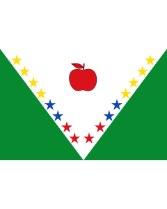 Flagge: XL Nuevo Colón  Boyacá | Municipio de Nuevo Colón  Boyacá  |  Querformat Fahne | 2.16m² | 120x180cm 