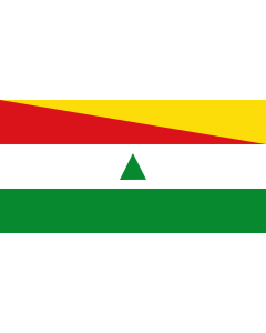 Flagge: Large Ocamonte  Santander | Municipio de Ocamonte  Santander  |  Querformat Fahne | 1.35m² | 80x160cm 