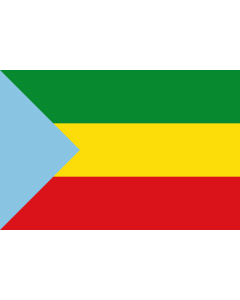 Flag: Municipal flag of Pradera |  landscape flag | 1.35m² | 14.5sqft | 90x150cm | 3x5ft 