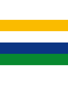 Flag: Puracé-Coconuco  Cauca | Municipio de Puracé-Coconuco  Cauca |  landscape flag | 1.35m² | 14.5sqft | 90x150cm | 3x5ft 