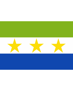 Flag: San Andrés de Cuerquía  Antioquia | Municipio de San Andrés de Cuerquía  Antioquia |  landscape flag | 2.16m² | 23sqft | 120x180cm | 4x6ft 